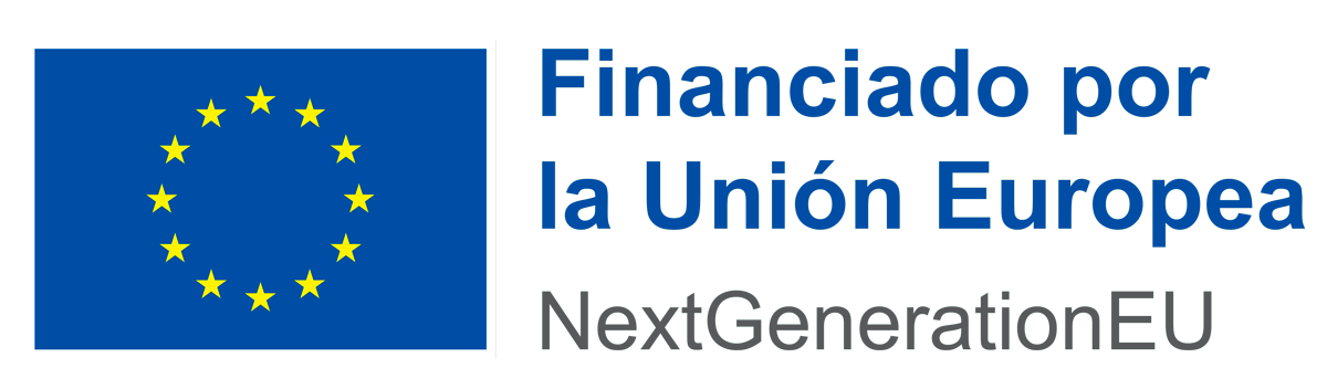 Logotip Financiado por la Unión Europea, Next Generacion EU.