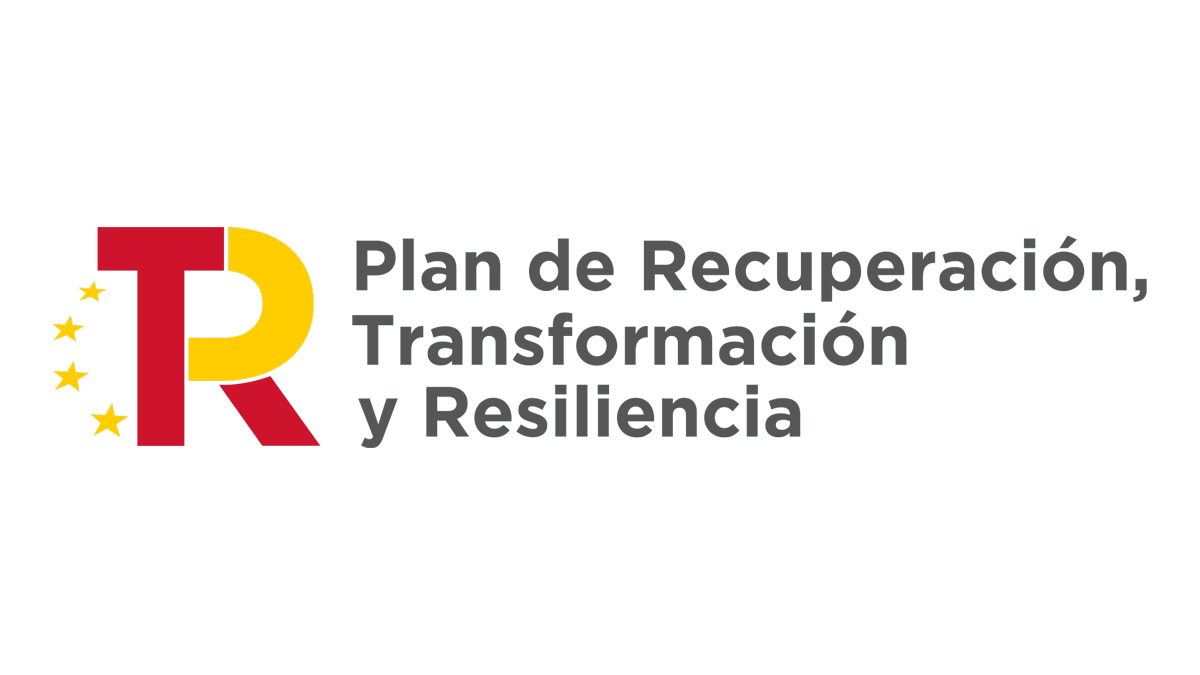 Logotip Plan de Recuperación, Trasformación y Resiliencia